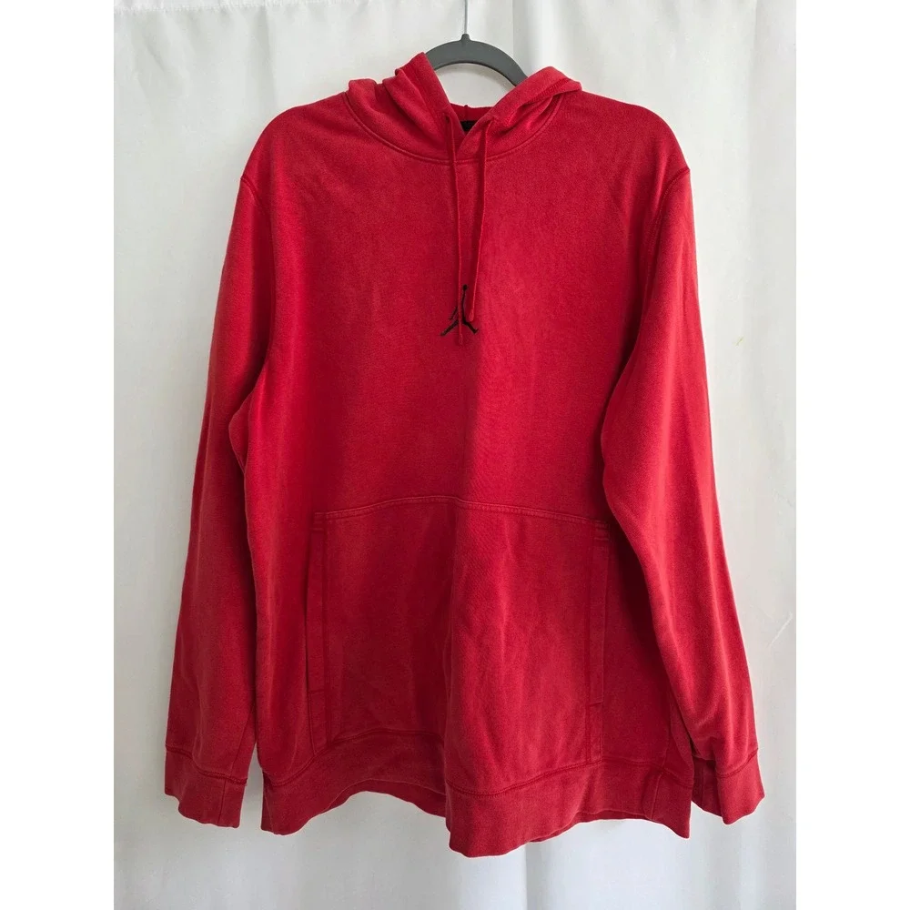 Jordan Hoodie Sweatshirt Mens XL Red Pullover‎ Jumper